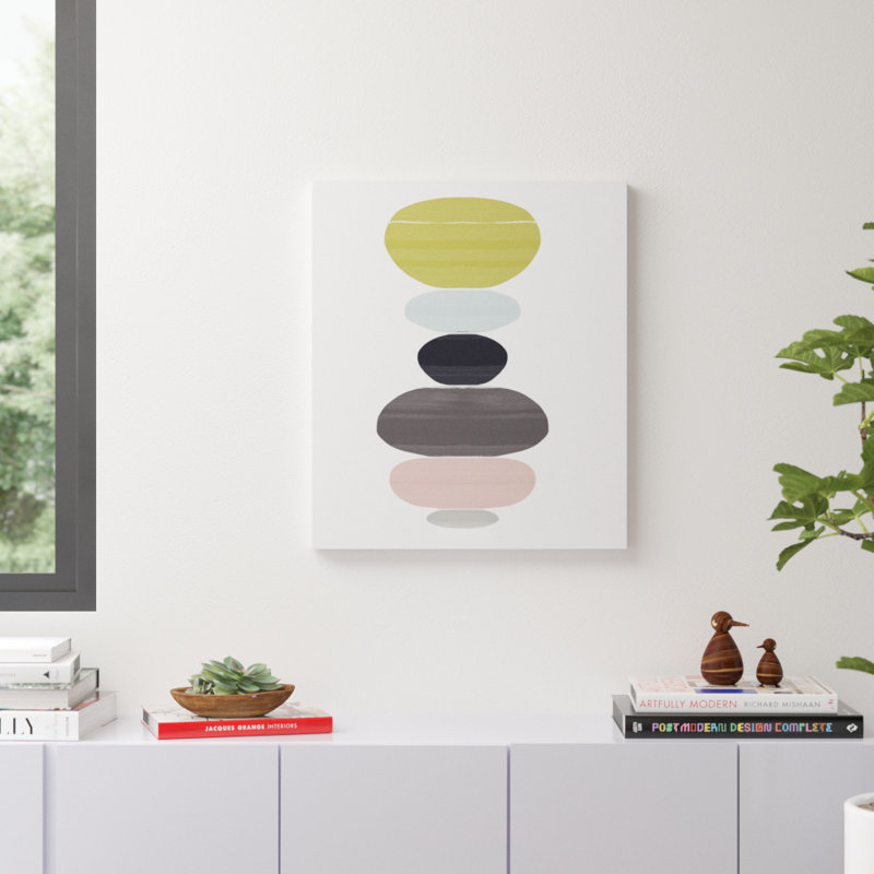 Perfect Balance Abstract Art by Oliver Gal Wrapped Canvas Graphic Art